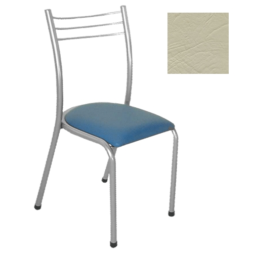 Juego de 6 sillas Carola - Crudo/Aluminio